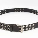 American Eagle  Grommet Leather Belt Black S Photo 1