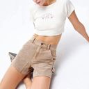 PacSun Light Brown Corduroy Workwear Shorts Photo 0