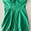 Sky to Moon Strapless Green Mini Dress Photo 4