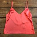 Nasty Gal  V You Never Satin Cami Coral Pink Size 10 NWT Photo 3