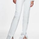 ZARA NWT  Women's Join Life Hi Rise Split Skinny Stretch White Jeans Size 10 Pant Photo 1