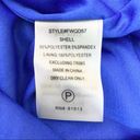 Tracy Reese Plenty by  Sapphire Blue Sleeveless Ruffle Hem Shift Dress Size 6 Photo 6