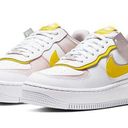 Nike Air Force 1s Shadow White Pink Yellow Photo 0