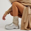 Free People Jeffrey Campbell Metallic Bae Platform Mules Photo 0