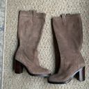 LAUREN RALPH LAUREN Devona Suede Leather Heeled Boots Womens Size 6 Photo 3