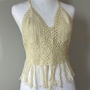 Fringe Ivory Crochet top Photo 1