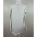 Lululemon  Womens Emerald Long Sleeve T-Shirt in White Sz 8 | Pima Cotton Stretch Photo 2