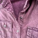 Kimes Ranch  Kaycee Shirt Womens M Wine Purple Pearl Snap Pockets Western Top Photo 3