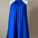 Badgley Mischka BELLE  | Cobalt Blue Eli Halter Dress Sz 2 Photo 1