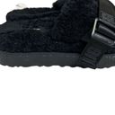 UGG Fluffita Womens Shoes Sz 8 Black Lamb Fur Slide Slippers Platform Slip On Photo 4