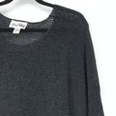 Joseph Ribkoff  Sweater Women's Size S/M Crew Neck Hi Low Black Distressed Look Photo 2