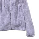 Rachel Zoe  Faux Fur Hooded Zip Up Jacket Coat Lavender Purple Size Small Photo 4