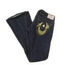 True Religion  Gold Foil Flap Pocket Joey Flare Jeans Size 25 Photo 1