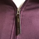 Lole  Full Zip Cotton Sweatshirt Purple Thumb Holes Women's Size XS Photo 2