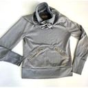 Under Armour  Womens Gray Size Small Cowl Neck Semi Fitted Hooded Sweatshirt Gold Photo 0