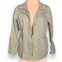 Madewell  Fleet Jacket Brushed Cotton Canvas Olive Green Military Field Medium Photo 0