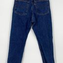 Levi's  Wedgie Straight Dark Wash High Waisted Cut Off Hem Jeans - 26 Photo 2