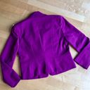 New York & Co. One Button Blazer, Zipper Pockets, Magenta Pink, Size 10 Photo 15