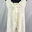 Victoria's Secret Y2K  babydoll lace lingerie with thong white lace size Large Photo 0