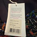 Sézane Sezane Vida Dark Floral Silk Blend Midi Dress Size US 6 Multi Color Photo 6