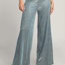 Lulus Lulu’s Blue Sparkle Wide Leg Pants Photo 0