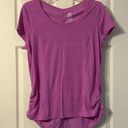 Athletic Works Heathered Purple Ruched Shirt XXL Photo 0