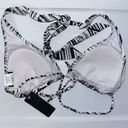 NWT INGEAR Zebra Stripe Black & White Halter String Bikini Set Women’s Large L Photo 8