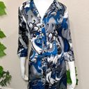 Apt. 9  70’s Paisley Button Down Satin Dress Photo 0