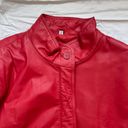 Vintage 1980s Streetwear Ferrari Red Leather Tibor Aviator Bomber Jacket Size M Photo 4