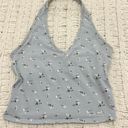 Hollister Blue Floral Halter Top Photo 0