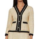 BCBGMAXAZRIA  | Tweed Button Up Blazer in Yellow Multicolor Photo 0