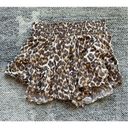 Aerie  Leopard Linen Cotton Blend Mini Skirt Photo 1