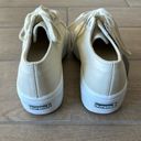 Superga  Cream Leather Platform Sneakers Size: 6.5 Photo 5