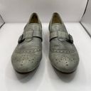 Latigo  Troop Gray Leather Buckle Slip On Oxford Loafer Size 8M Old Money Grandma Photo 6