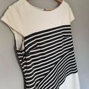 Studio I Studio One 1 Striped Knee Length Dress Black Black Silver Large 10 Photo 2