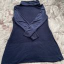 Adrienne Vittadini Naval Heather Blue Cowl Neck Ribbed Tunic Sweater, size L Photo 14