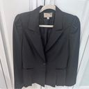 Elizabeth and James  Dark Gray Wool‎ Pleated Career Blazer Size 6 Photo 10