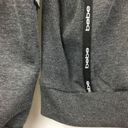 Bebe  Sport Gray & Black Mong Sleeve Hoodie Logo Sweatshirt XL NEW Photo 4