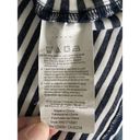 Isaac Mizrahi IMNYC  Women's Navy Stripe Crop Top Blouse 1/4 Zip Back Size Large Photo 7