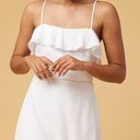 Trixxi White Short Ruffle Dress Photo 0