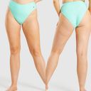 Gymshark High Rise Turquoise Bikini Bottoms Size Medium Photo 1