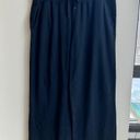 Zella  Black Wide Leg Pull On Drawstring Waist Fleece Women Size XL Casual Lounge Photo 1