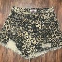 Buddy Love Cheetah Denim Shorts Photo 0