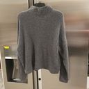 360 Cashmere 💕💕 Funnel Neck Pullover Sweater Mock Neck ~ Grey XS NWT Photo 1