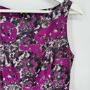 BB Dakota  Clarissa Purple Floral Print Jacquard Sleeveless Dress Sz 6 Photo 5