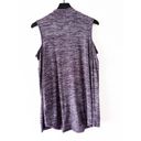 Sonoma  Purple Cold Shoulder Mockneck Top Women's Size L Photo 1