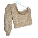 Saltwater Luxe NEW  Women’s Ronan Sweater One Shoulder in Gold Shimmer Approx XS Photo 4