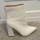 Boohoo White Heel Boots Photo 0