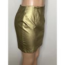 Anne Klein New.  faux gold metallic mini skirt. 4/6 Photo 4