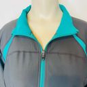 Xersion  Performance Jacket LARGE Gray Blue Full Zip Athletic Running Fitness Gym Photo 94